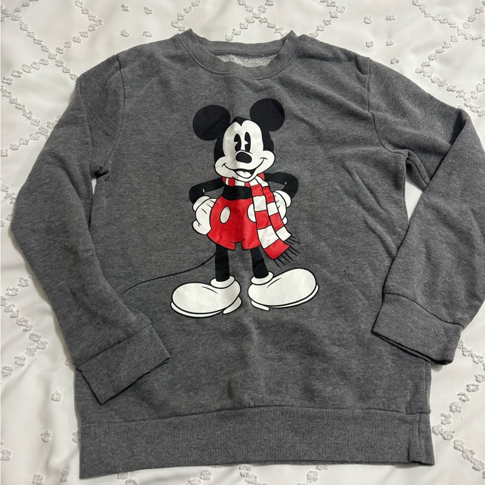 Disney Gray Mickey Mouse Sweatshirt